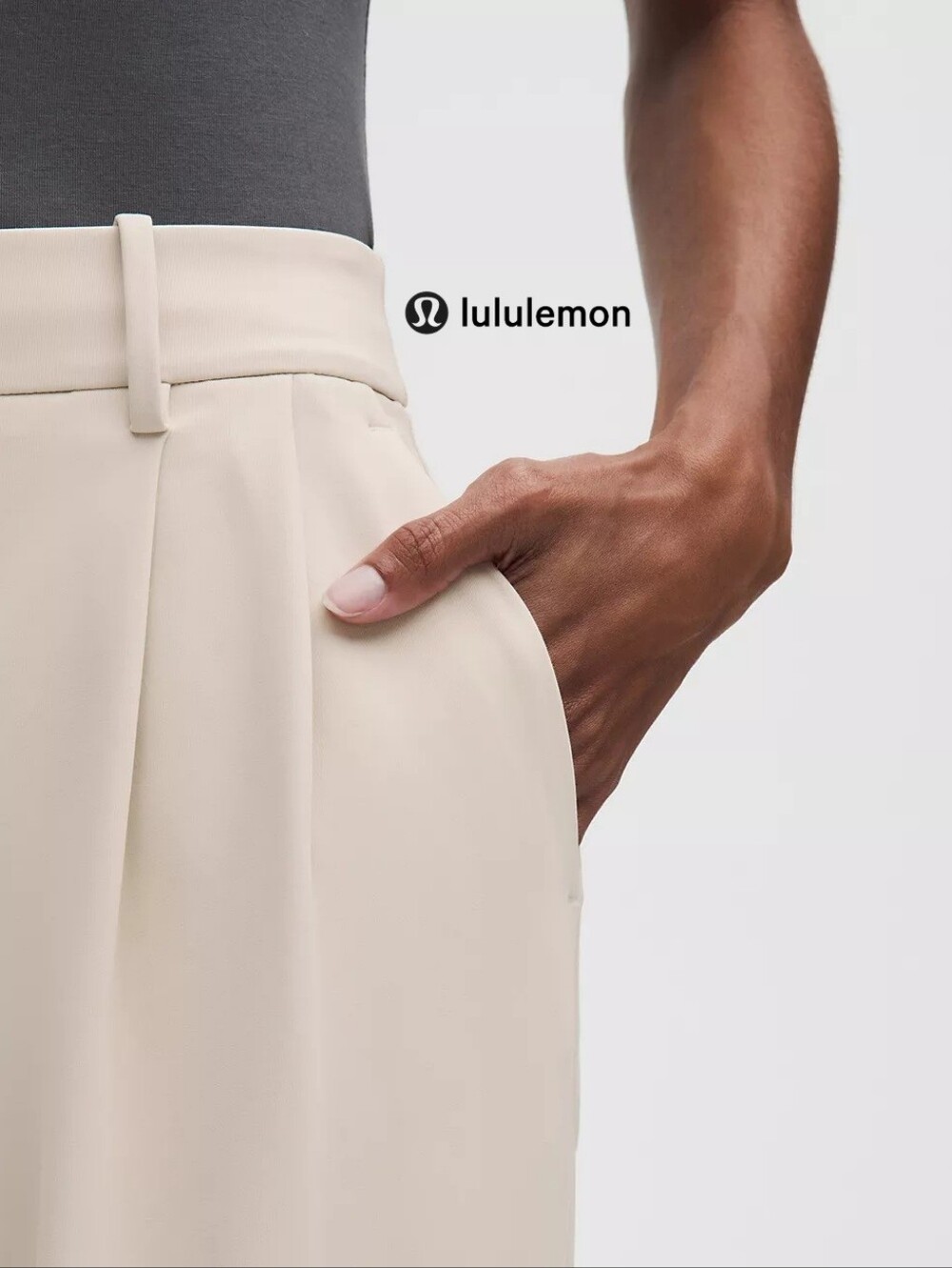 LULULEMON DAYDRIFT HIGH RISE WIDE LEG TROUSER - SHORT | WOMEN'S | COLOR SAND - Picture 6 of 11